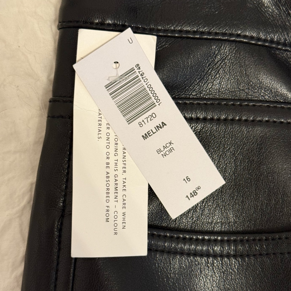 NWT Aritzia Wilfred Melina Pant - Size 16 (Black) - Picture 3 of 8